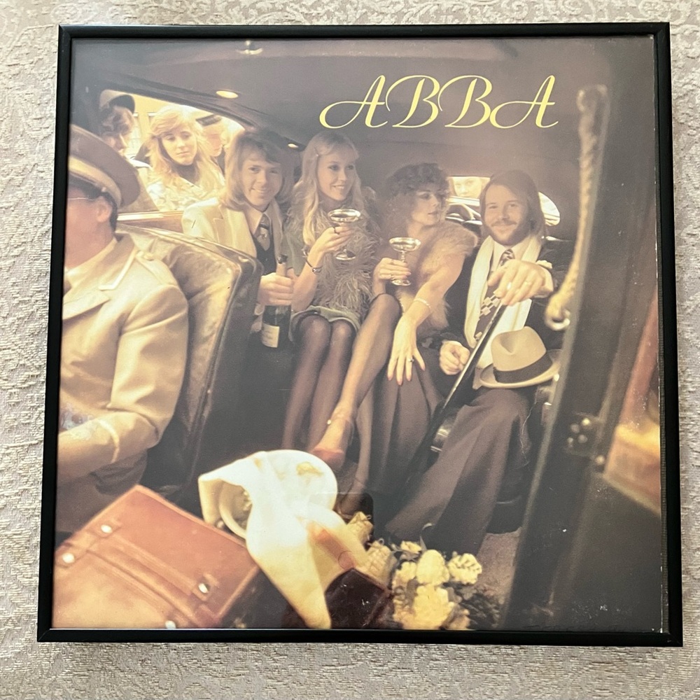 ABBA Framed LP Record, Copyright 1975